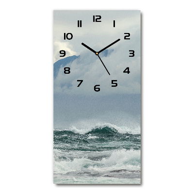 Reloj de vidrio vertical Mar agitado