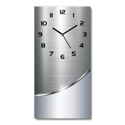 Reloj de cristal vertical Abstracción de metal