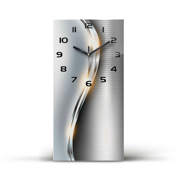 Reloj rectangular Abstracción de metal