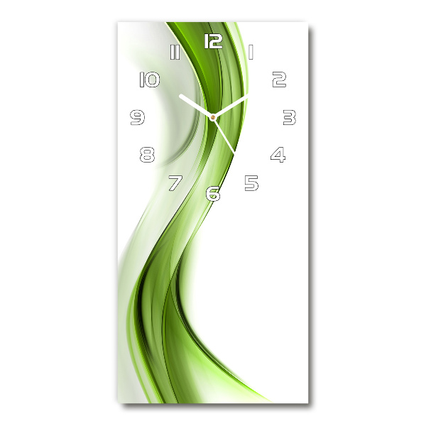 Reloj de cristal vertical Onda abstracta
