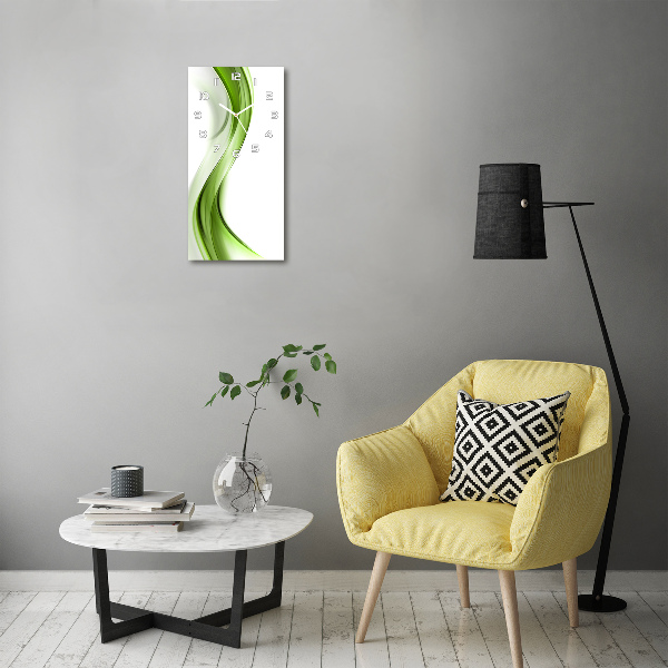 Reloj de cristal vertical Onda abstracta