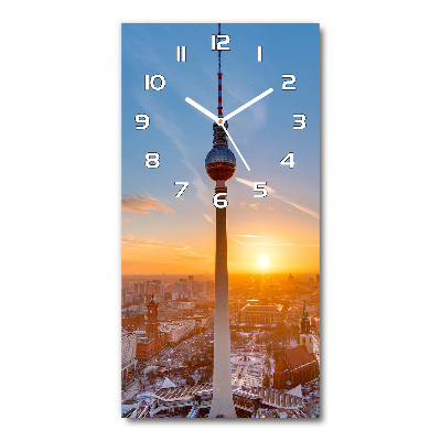 Reloj de vidrio vertical Torre de televisión