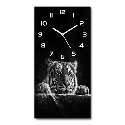 Reloj de cristal vertical Tigre