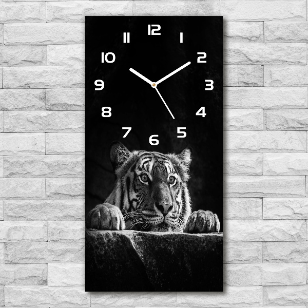 Reloj de cristal vertical Tigre