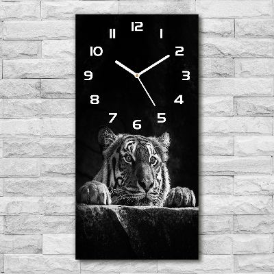 Reloj de cristal vertical Tigre