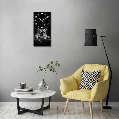 Reloj de cristal vertical Tigre