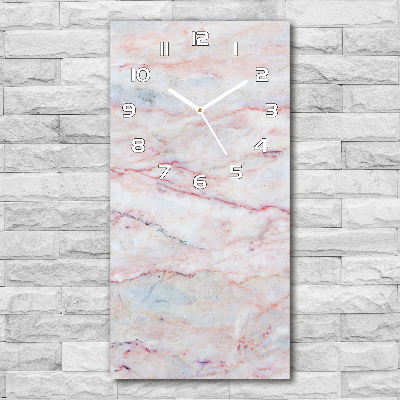 Reloj rectangular Fondo de mármol