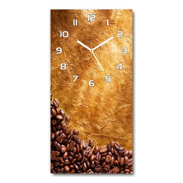 Reloj de cristal vertical Granos de café