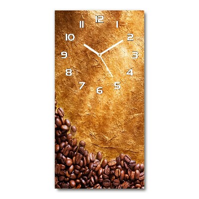 Reloj de cristal vertical Granos de café