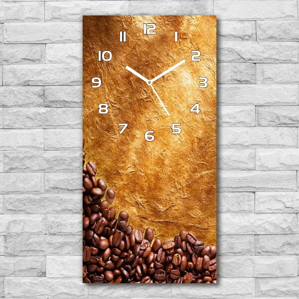 Reloj de cristal vertical Granos de café