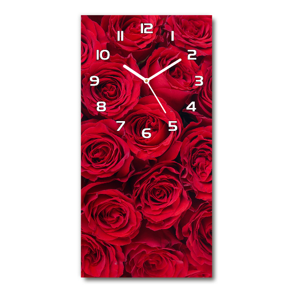 Reloj vertical Rosa roja