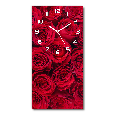 Reloj vertical Rosa roja
