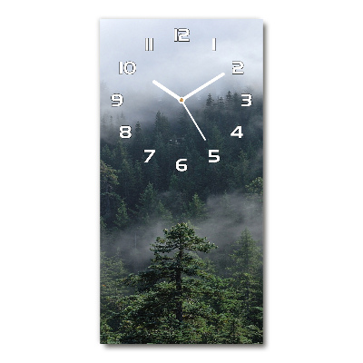 Reloj rectangular Niebla sobre el bosque