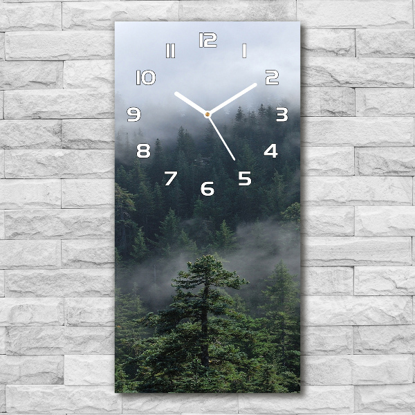 Reloj rectangular Niebla sobre el bosque