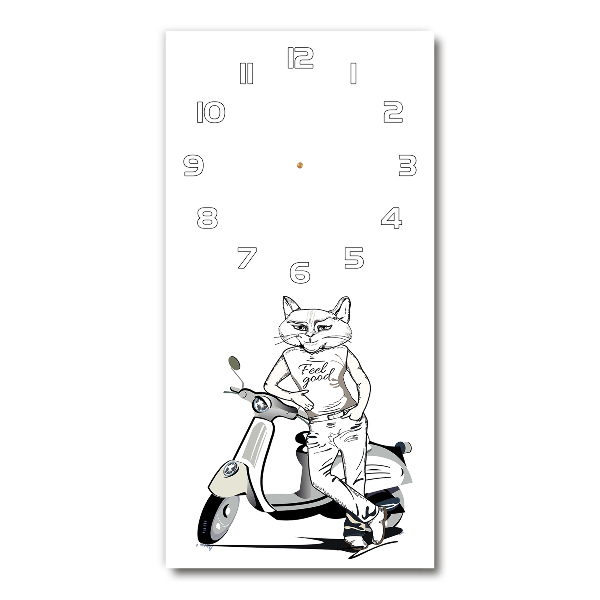 Reloj rectangular El hombre gato