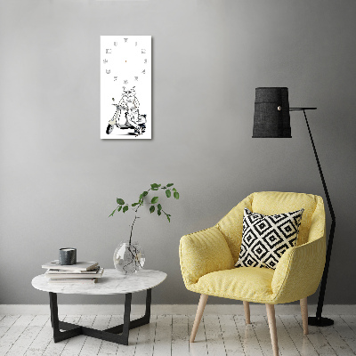 Reloj rectangular El hombre gato