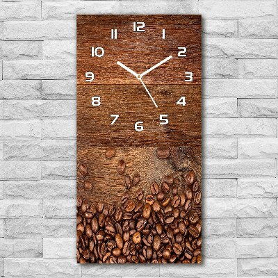 Reloj rectangular Granos de café