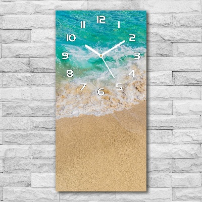 Reloj vertical Playa y mar