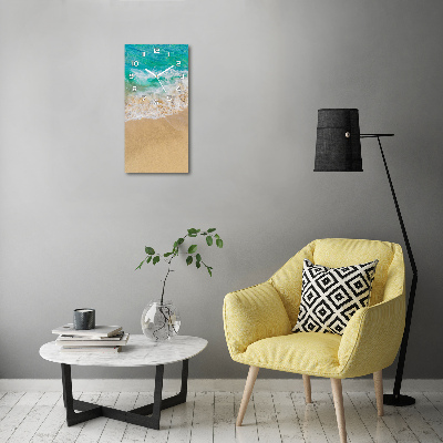 Reloj vertical Playa y mar