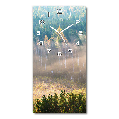 Reloj rectangular Niebla sobre el bosque
