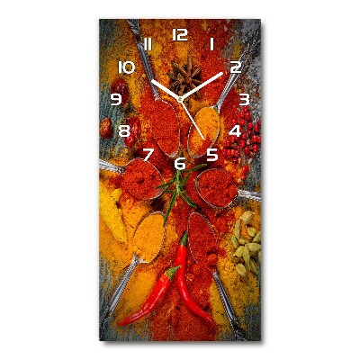 Reloj de cristal vertical Especias
