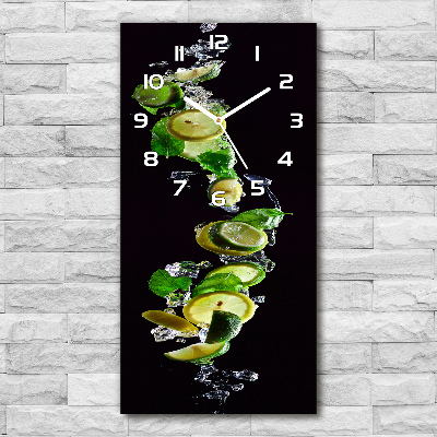 Reloj rectangular Limas y limones