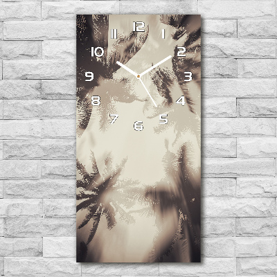 Reloj de cristal vertical Palmeras