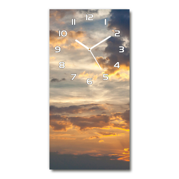 Reloj vertical Cielo del atardecer