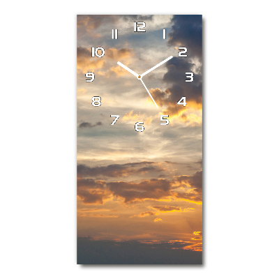 Reloj vertical Cielo del atardecer
