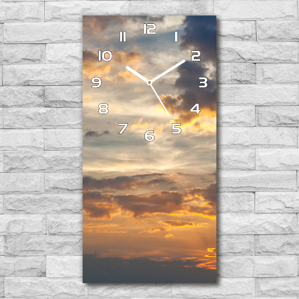 Reloj vertical Cielo del atardecer
