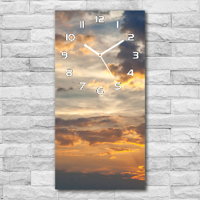 Reloj vertical Cielo del atardecer