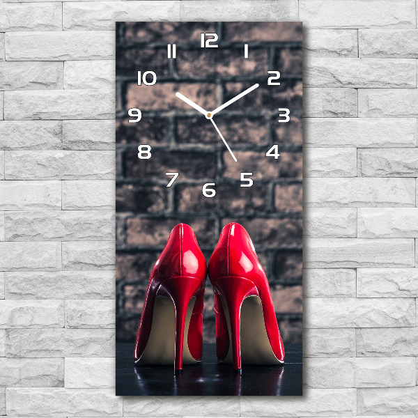 Reloj rectangular Tacones altos rojos