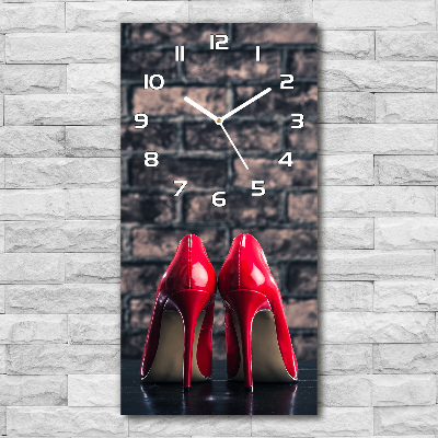 Reloj rectangular Tacones altos rojos