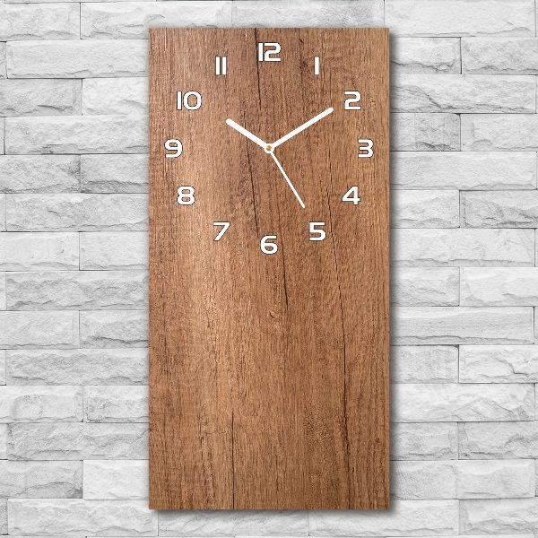Reloj vertical Fondo de madera