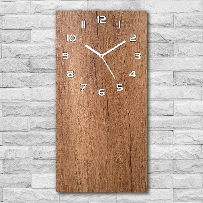 Reloj vertical Fondo de madera