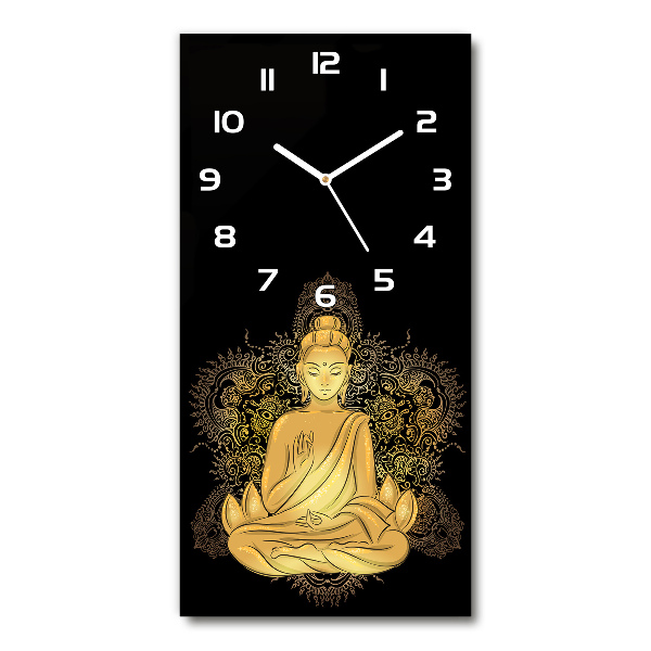 Reloj de cristal vertical Buda y mandala