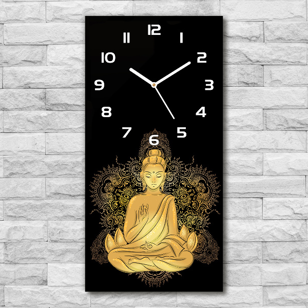 Reloj de cristal vertical Buda y mandala