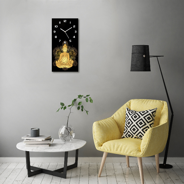 Zegar ścienny cichy Budda i mandala