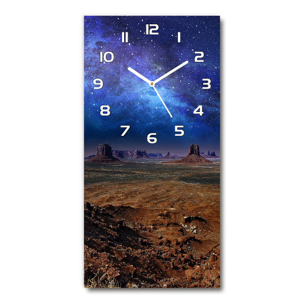 Reloj de vidrio vertical Cielo estrellado