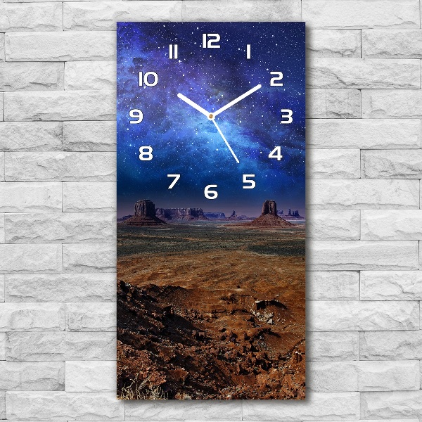 Reloj de vidrio vertical Cielo estrellado