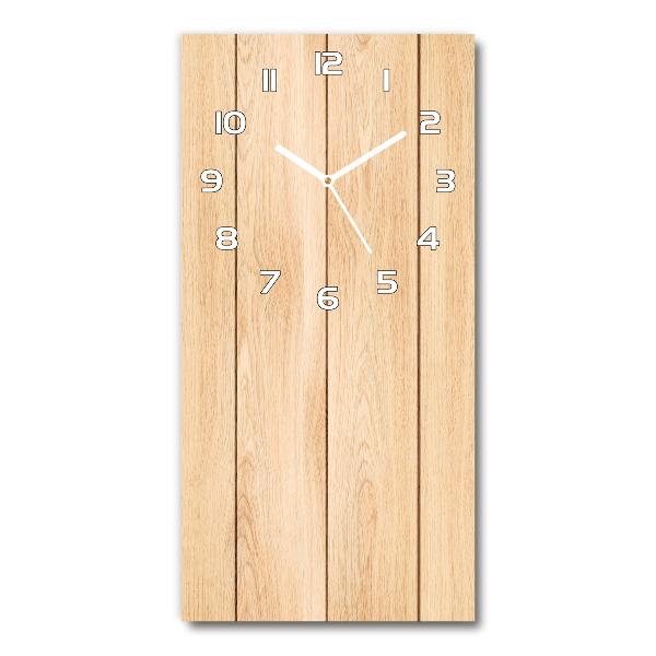 Reloj rectangular Fondo de madera