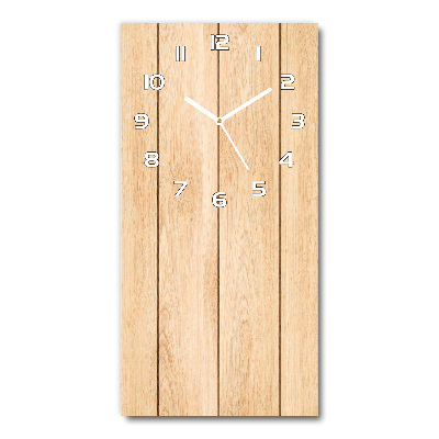 Reloj rectangular Fondo de madera