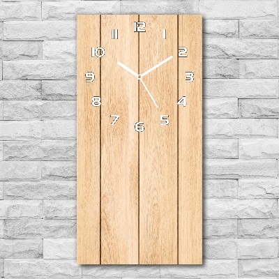 Reloj rectangular Fondo de madera