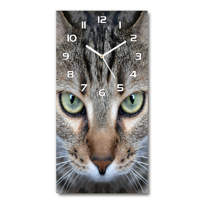 Reloj de cristal vertical Ojos de gato