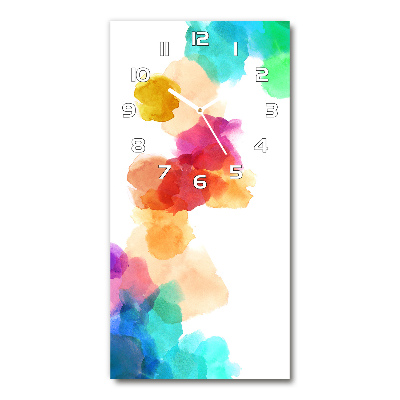 Reloj vertical Manchas de colores