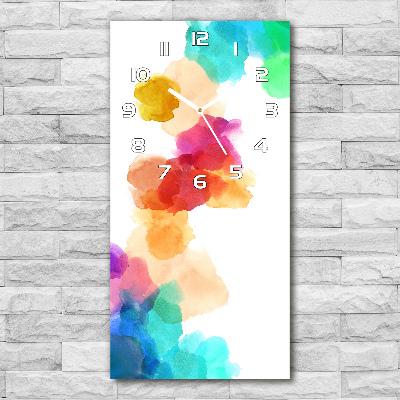 Reloj vertical Manchas de colores