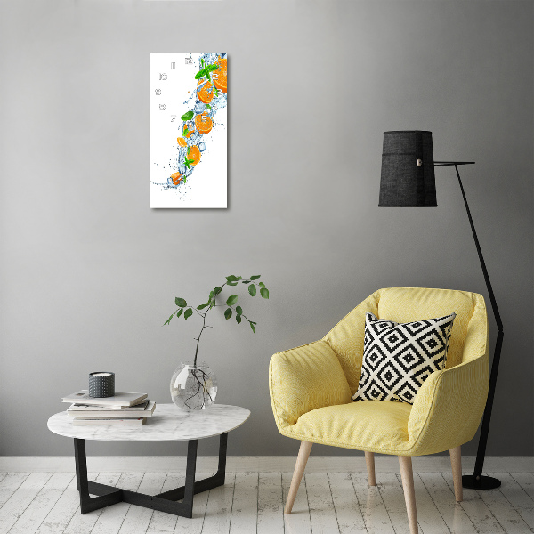 Nowoczesny zegar ścienny Pomarańcze