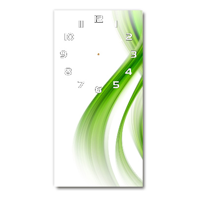 Reloj de vidrio vertical Onda abstracta