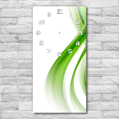 Reloj de vidrio vertical Onda abstracta