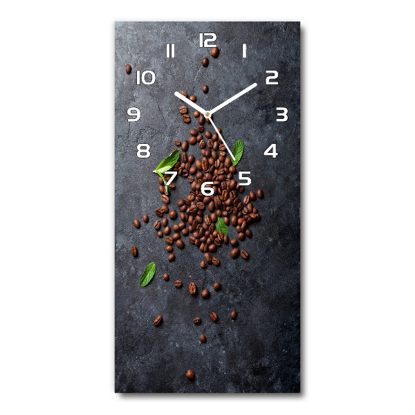Reloj de cristal vertical Granos de café